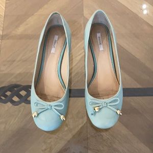 Geox turquoise flats